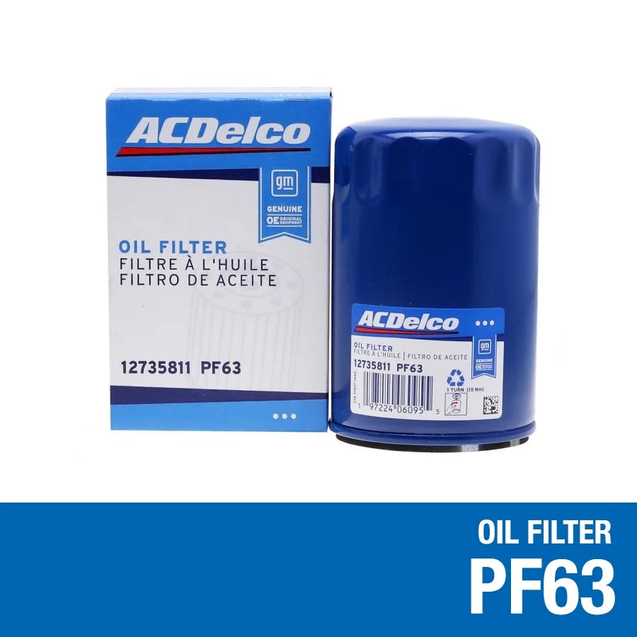 (3 Pack) Acdelco PF63 Original Equipment Engine Oil Filter