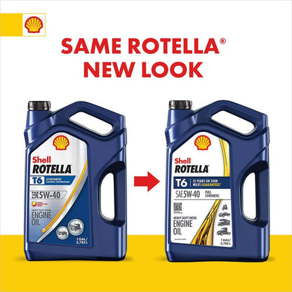 T6 Full Synthetic SAE 5W-40 Diesel Motor Oil 1 Gal.