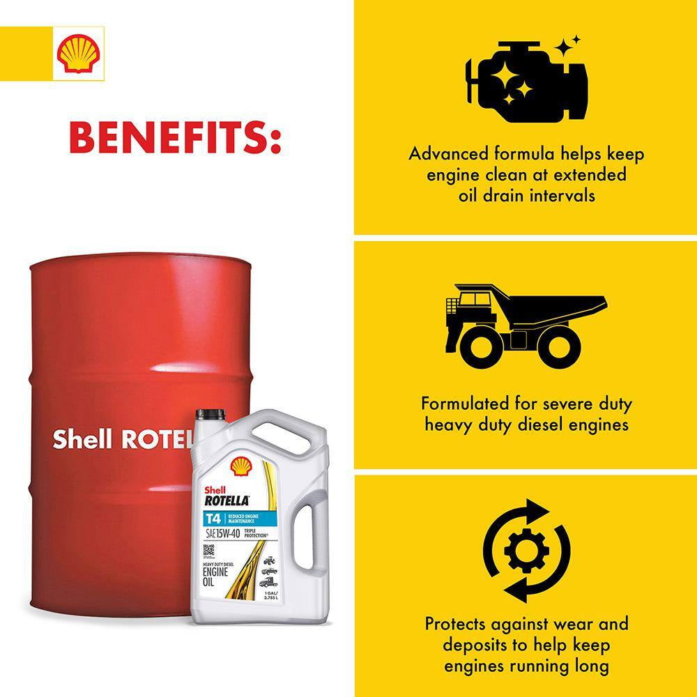 T4 Triple Protection SAE 15W-40 Diesel Motor Oil 1 Gal.