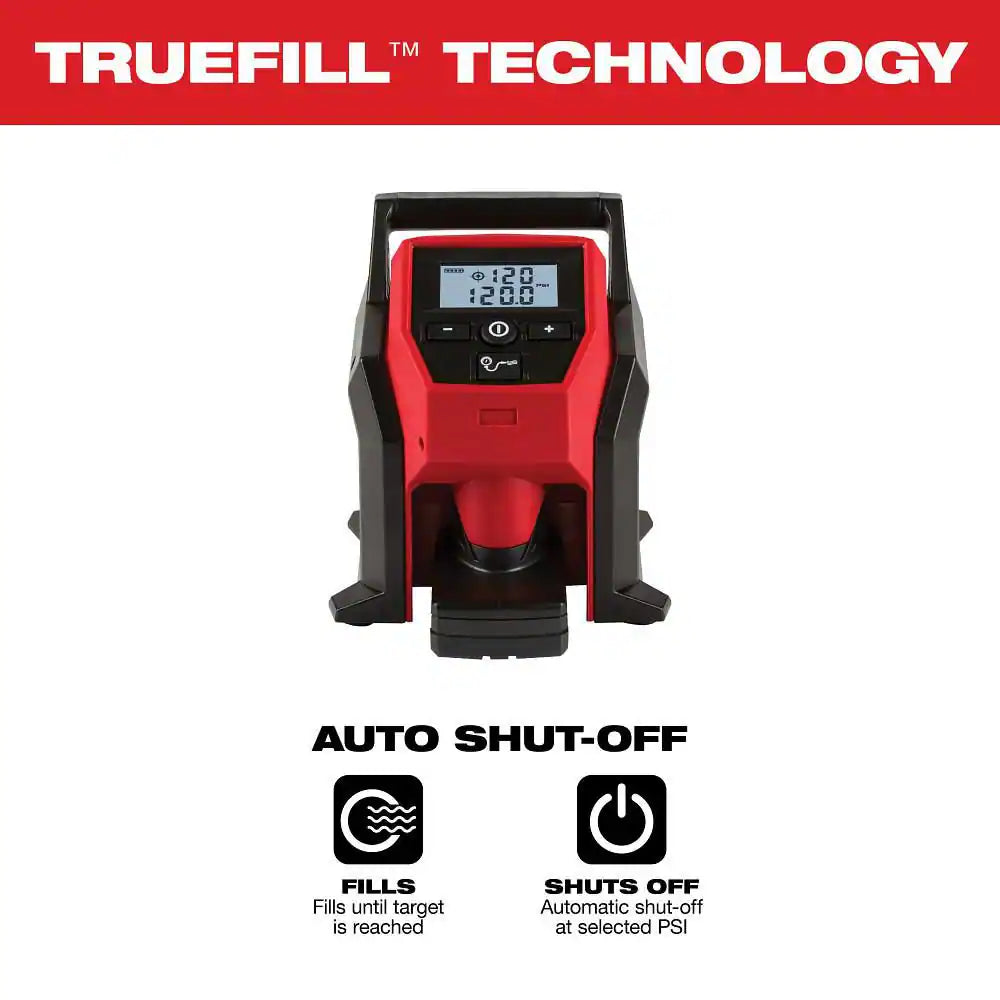 M12 12-Volt Lithium-Ion Cordless Electric Portable Inflator (Tool-Only)