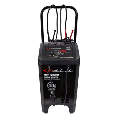 Automotive 6 Volt and 12 Volt 200 Amp Fully Automatic Wheeled Jump Starter and Battery Charger with 40 Amp Boost