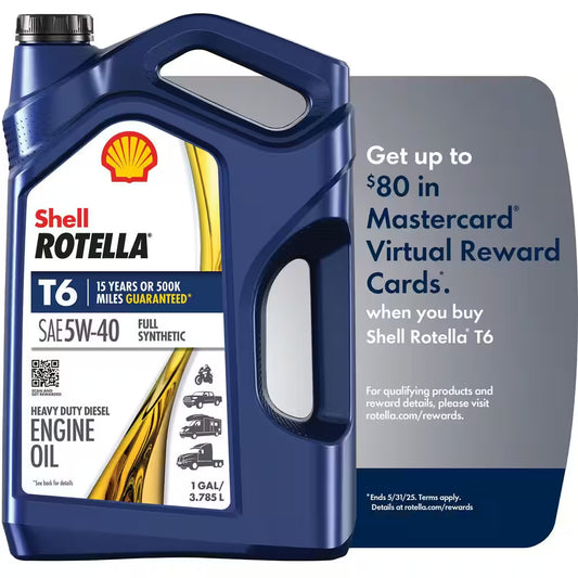 T6 Full Synthetic SAE 5W-40 Diesel Motor Oil 1 Gal.