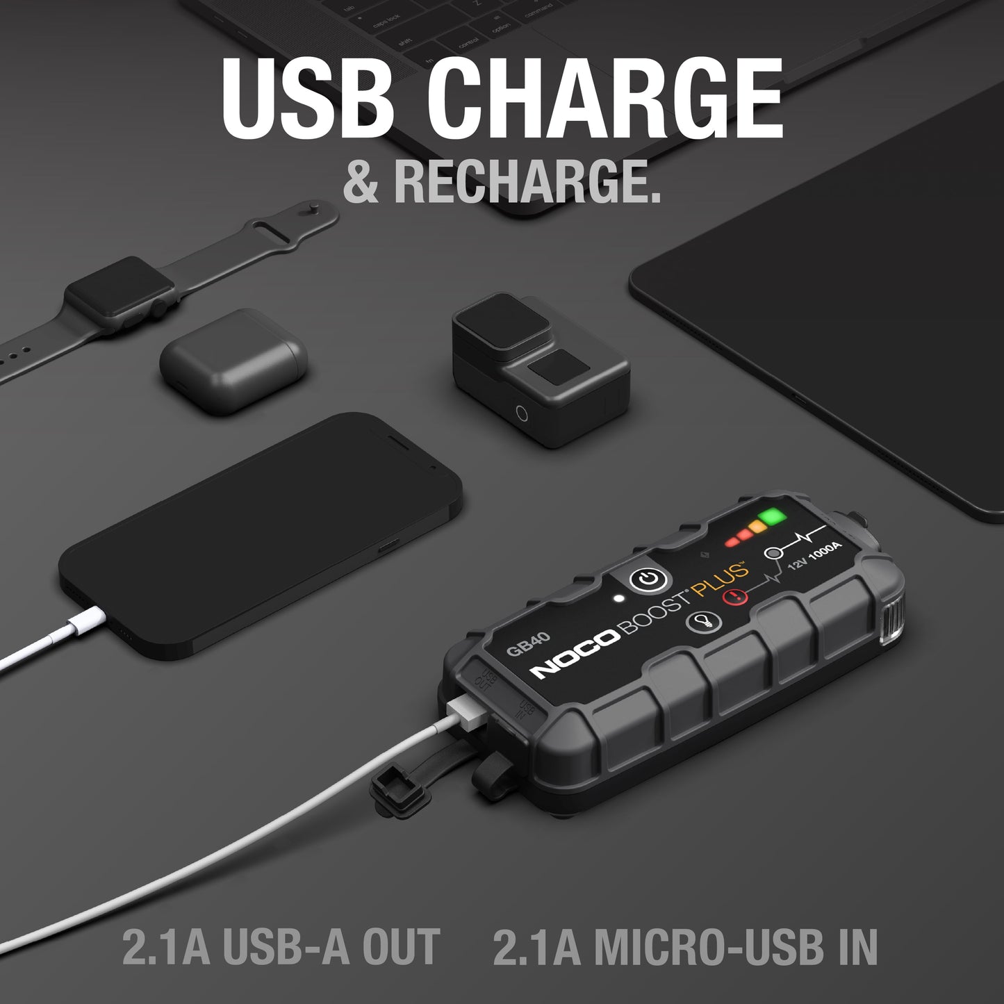 NOCO Boost GB40: 1000A 12V Ultrasafe Portable Lithium Jump Starter