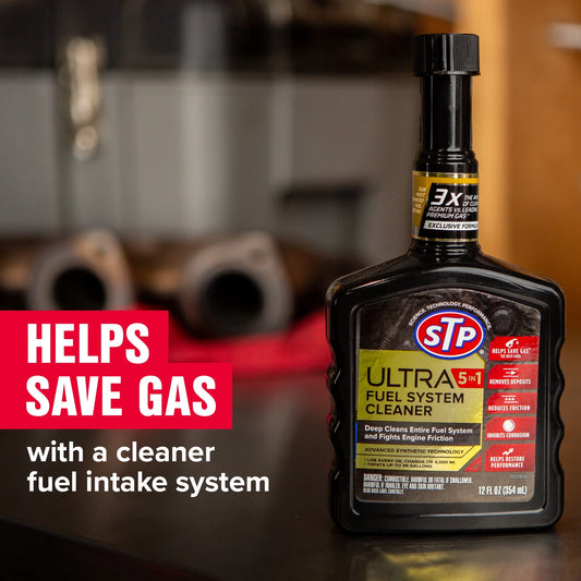 STP (R) Ultra 5 in 1 Fuel System Cleaner - 12 OZ
