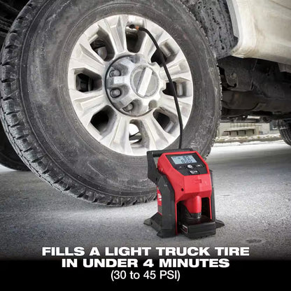 M12 12-Volt Lithium-Ion Cordless Electric Portable Inflator (Tool-Only)