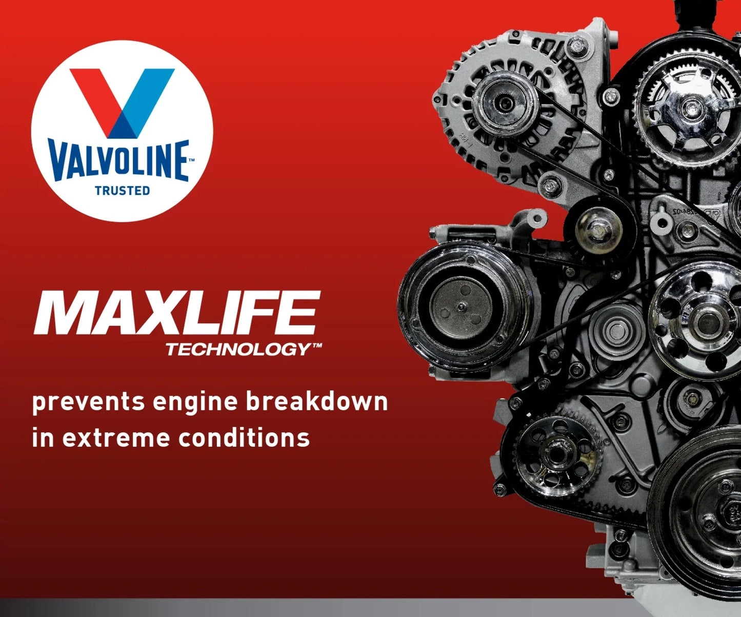 Valvoline Full Synthetic High Mileage with Maxlife Technologyl 5W-30 Motor Oil 5 QT