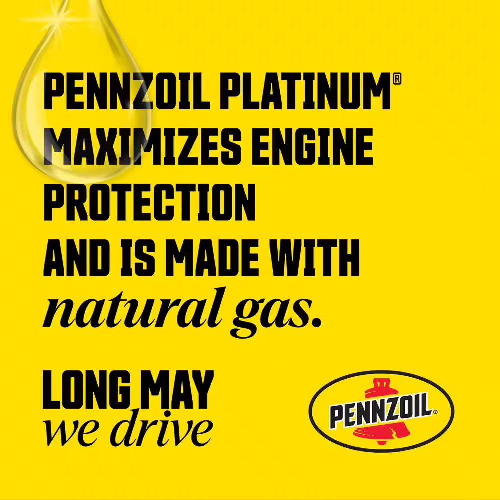 Platinum High Mileage SAE 5W-30 Full Synthetic Motor Oil 5 Qt.