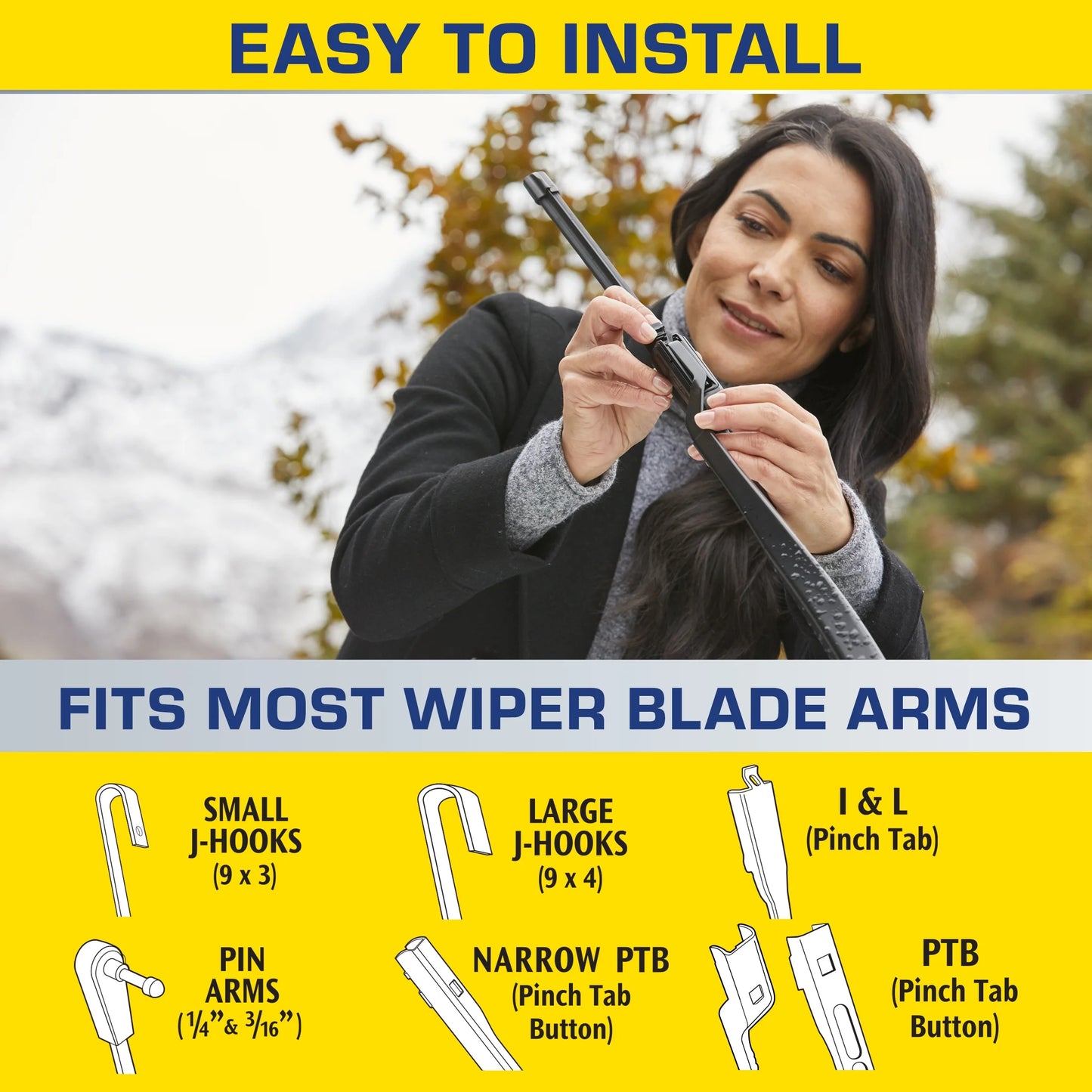 Rain-X Latitude Water Repellency 26" 2-In-1 Windshield Wiper Blade