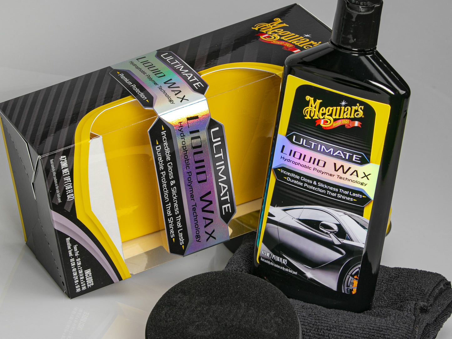 Meguiar'S Ultimate Liquid Wax Long-Lasting Easy to Use Synthetic Wax, G210516, 16 Oz