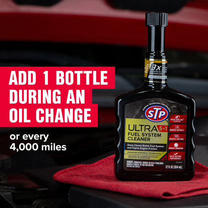 STP (R) Ultra 5 in 1 Fuel System Cleaner - 12 OZ