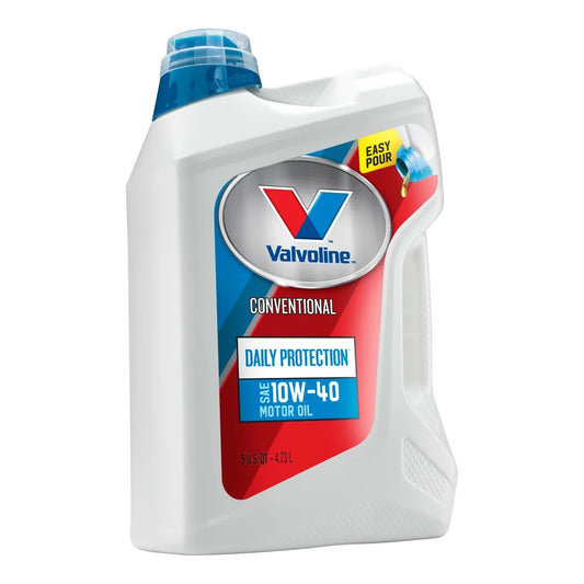 Valvoline Daily Protection SAE 10W-40 Conventional Motor Oil, Easy-Pour 5 Quart