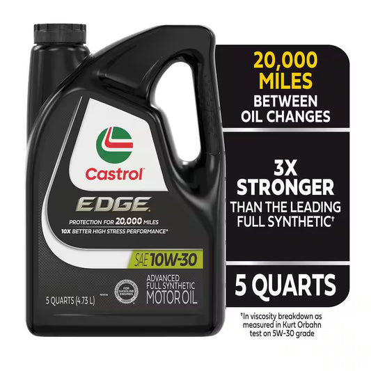 EDGE 10W-30 Advanced Full Synthetic Motor Oil, 5 Qt.