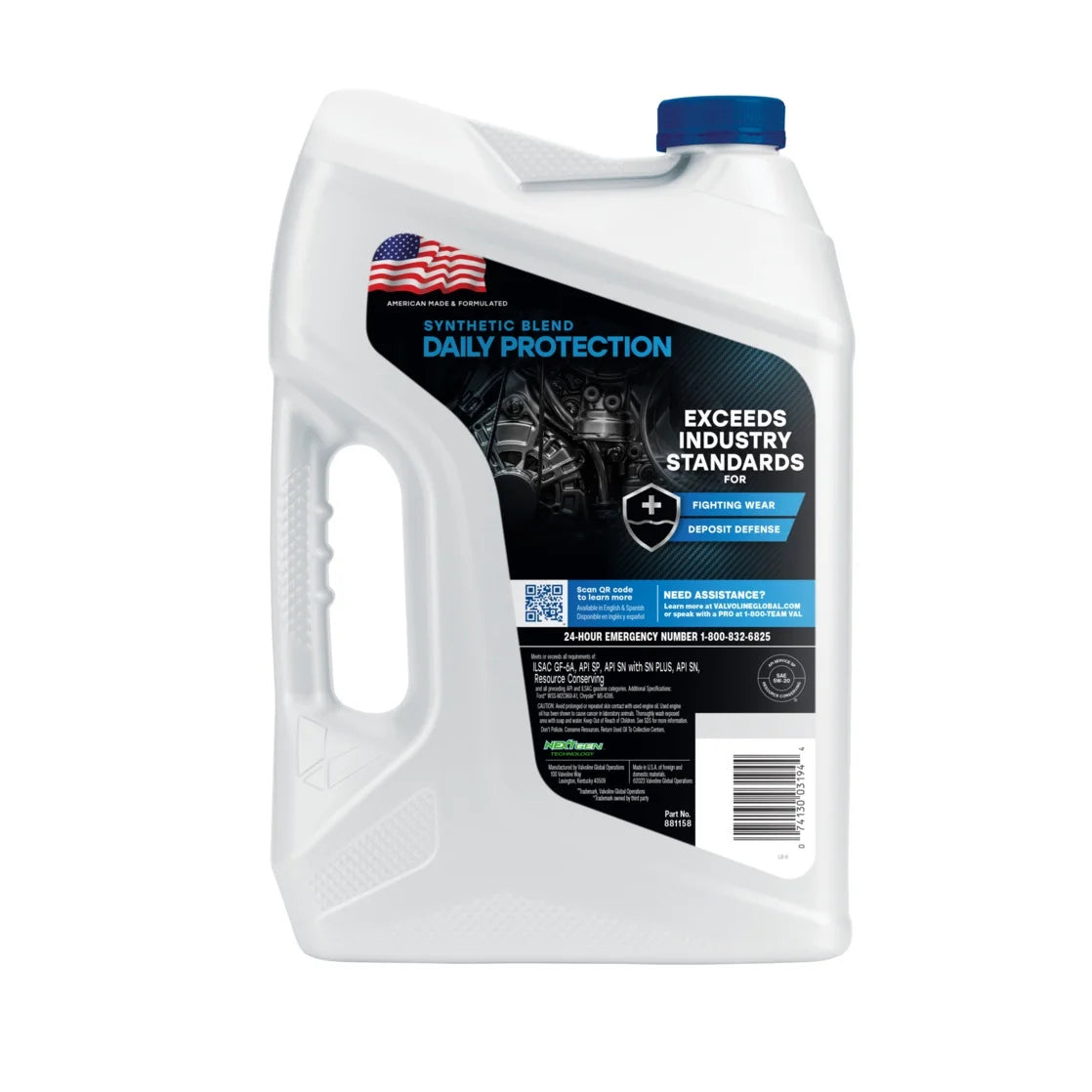 Valvoline Daily Protection 5W-20 Synthetic Blend Motor Oil 5 QT
