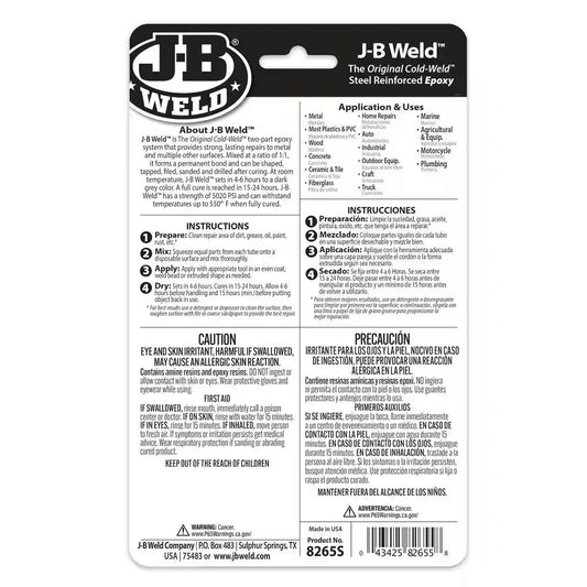 Two 1 Oz. Twin Tube Cold Weld Epoxy