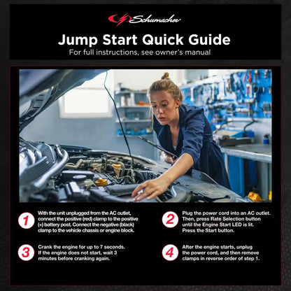 Automotive 6 Volt and 12 Volt 200 Amp Fully Automatic Wheeled Jump Starter and Battery Charger with 40 Amp Boost