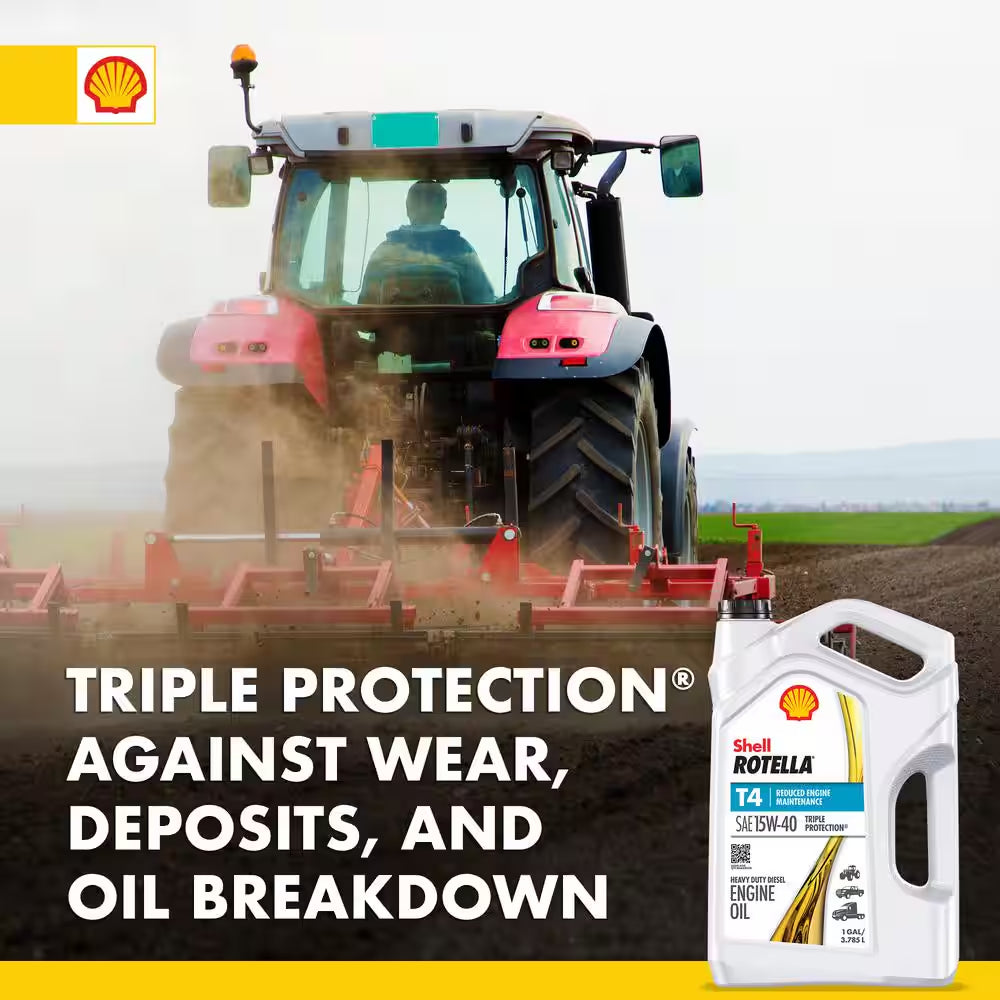 T4 Triple Protection SAE 15W-40 Diesel Motor Oil 1 Gal.