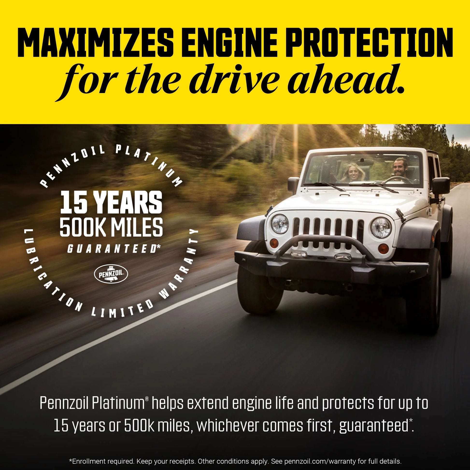 Pennzoil Platinum Full Synthetic 5W-30 Motor Oil, 5 Quart
