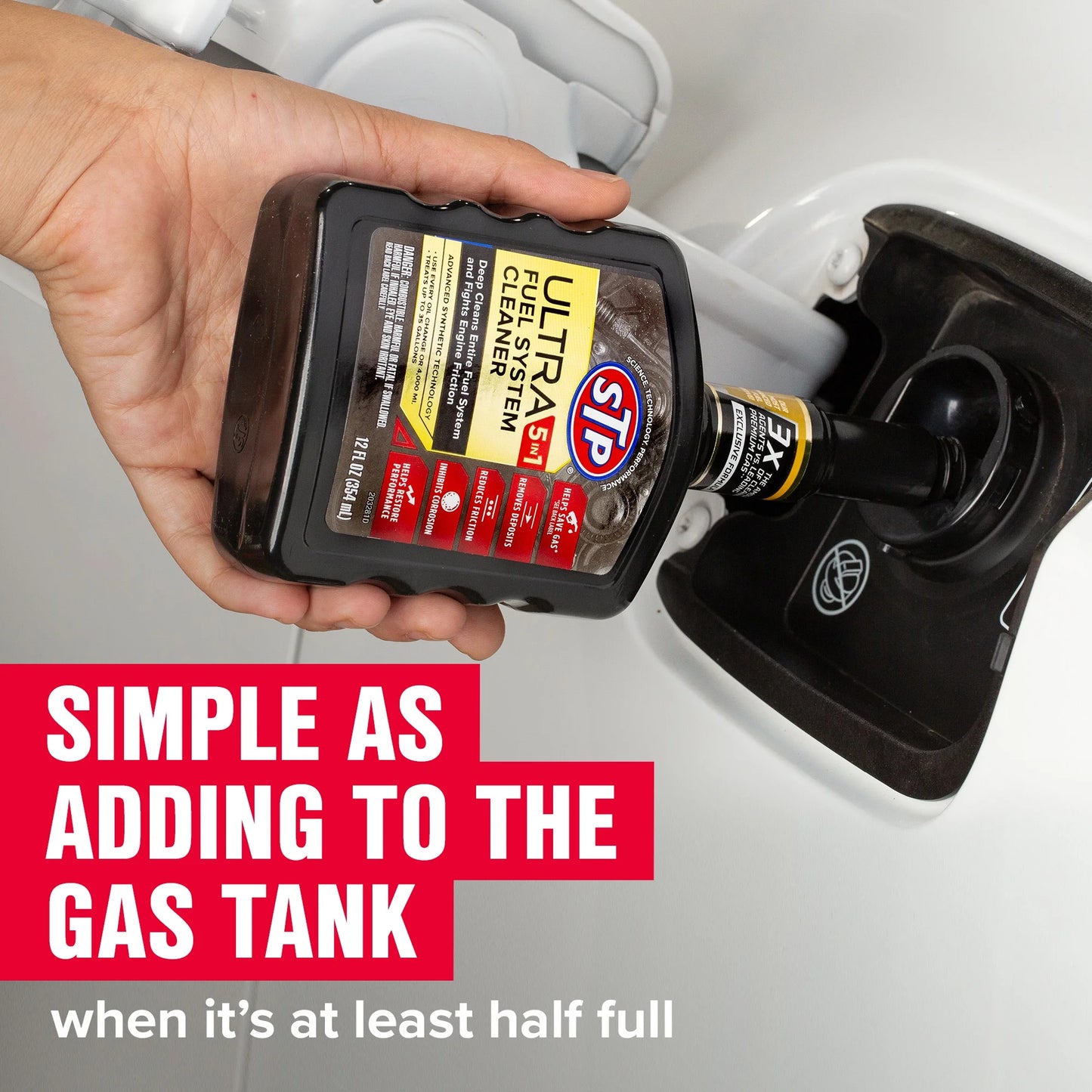 STP (R) Ultra 5 in 1 Fuel System Cleaner - 12 OZ