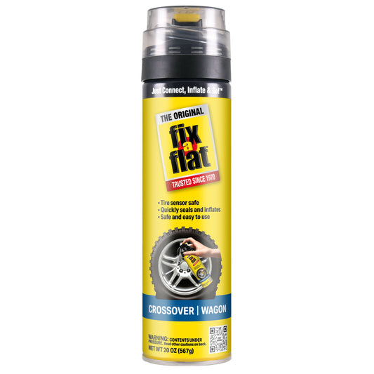 Fix-A-Flat Aerosol Emergency Flat Tire Repair and Inflator, for Large Tires, Eco-Friendly Formula, Universal Fit for All Cars and Small Trucks/Suvs, 20 Oz. (Pack of 1) - S60430
