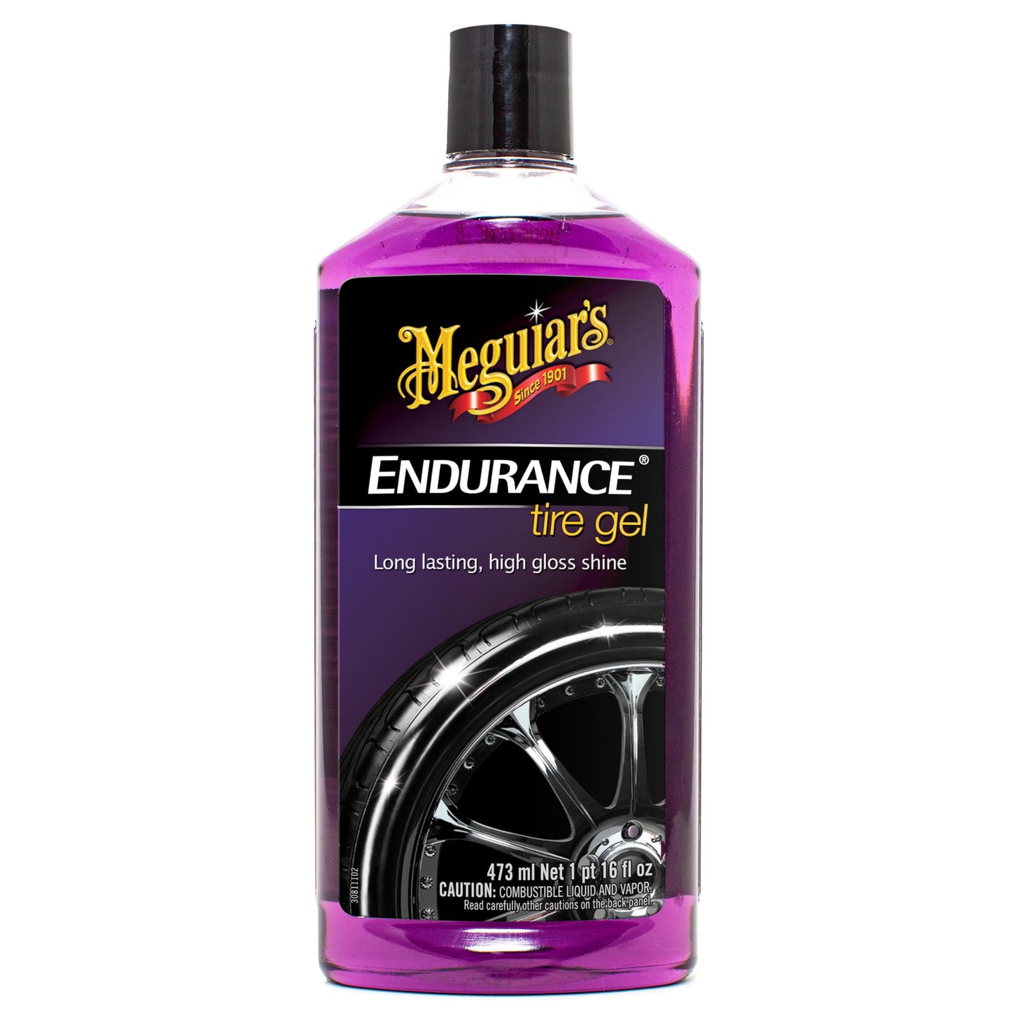 Meguiar'S G7516 Endurance Tire Gel, Premium Tire Gel for a Lasting Glossy Shine - 16 Oz Bottle, PURPLE E11