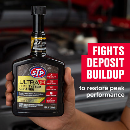 STP (R) Ultra 5 in 1 Fuel System Cleaner - 12 OZ