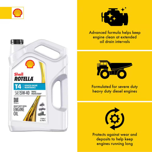 T4 Triple Protection SAE 15W-40 Diesel Motor Oil 1 Gal.