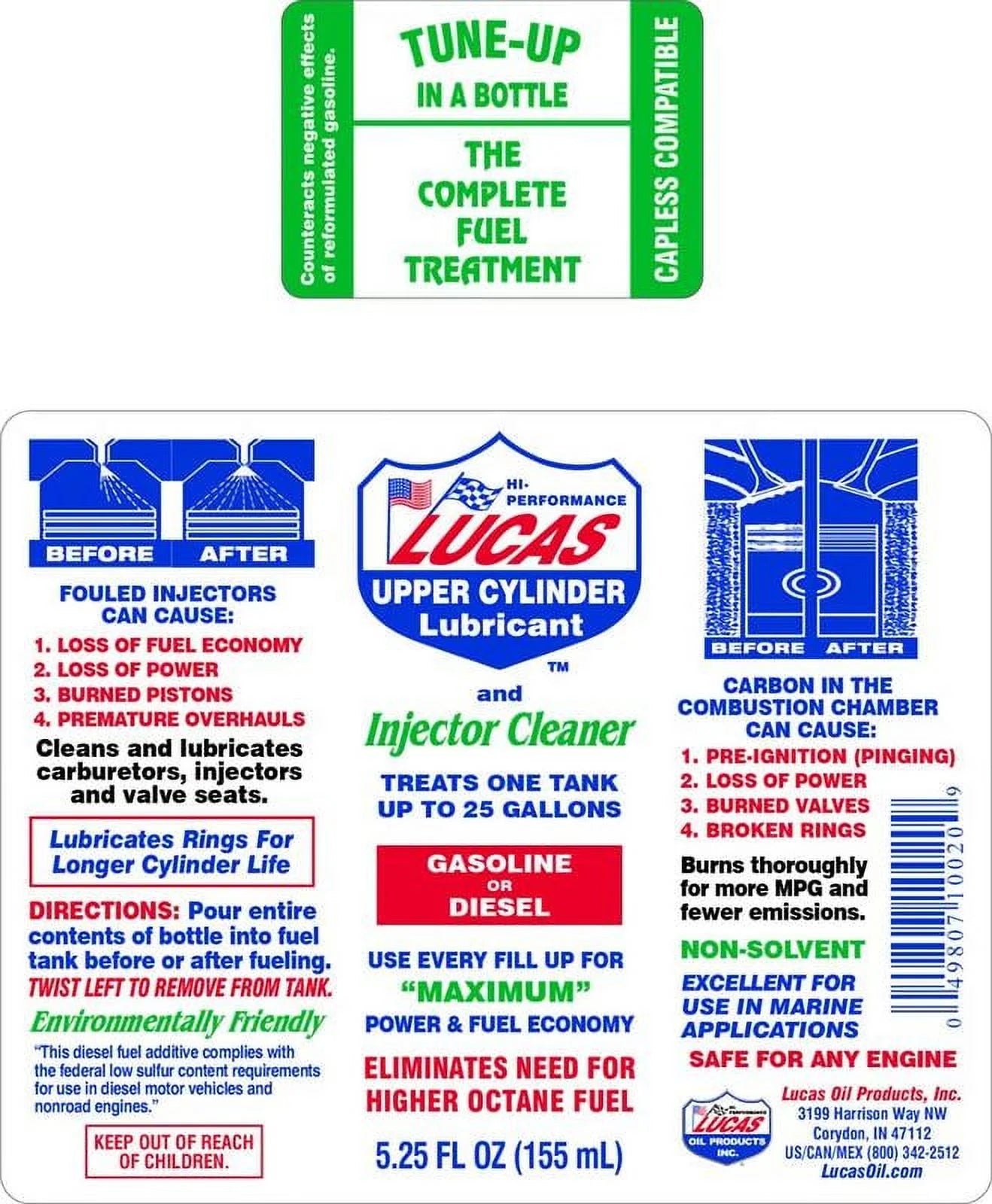 Lucas Oil 10013 Fuel Treatment Gallon 7.5 Pound