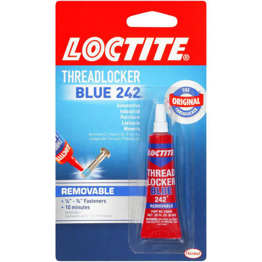 Threadlocker242, Medium-Strength Glue and Bolt Adhesive, Blue