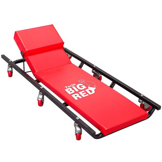 300 Lbs. 40 In. L Rolling Mechanic Shop Creeper with Adjustable Headrest