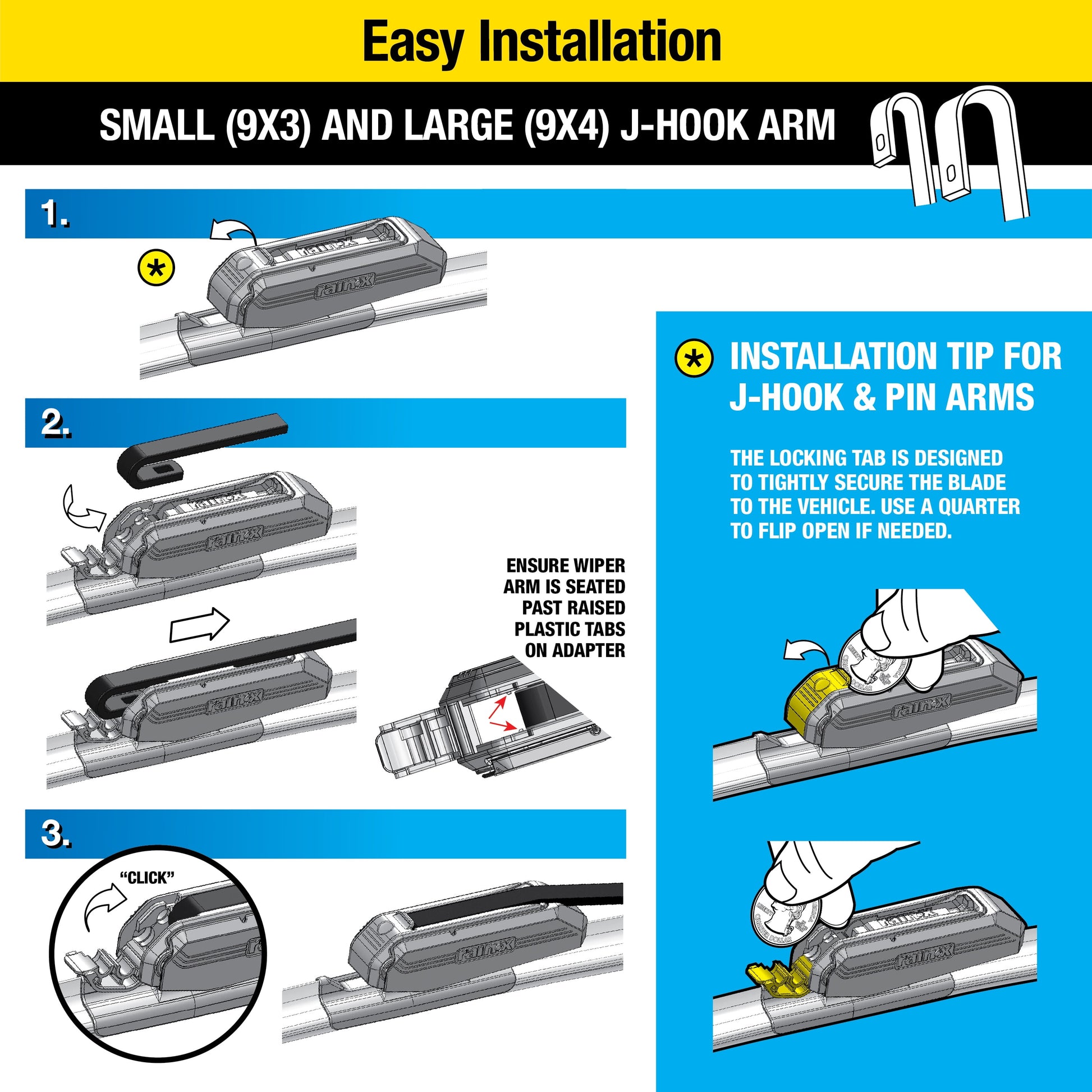 Rain-X Latitude Water Repellency Wiper Blade, 22" 2 Pack - 810165