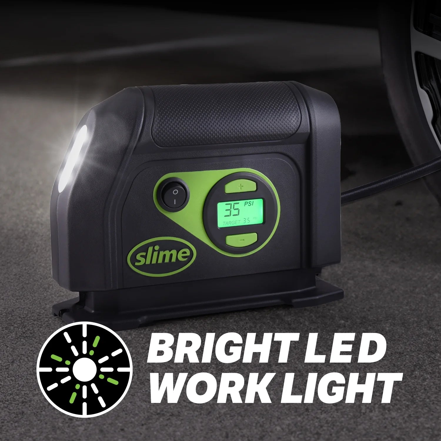 Slime 12V Digital Tire Inflator, Inflates a Standard Mid-Sized Car Tire in 6 Minutes - 40051W