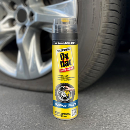 Fix-A-Flat Aerosol Emergency Flat Tire Repair and Inflator, for Large Tires, Eco-Friendly Formula, Universal Fit for All Cars and Small Trucks/Suvs, 20 Oz. (Pack of 1) - S60430