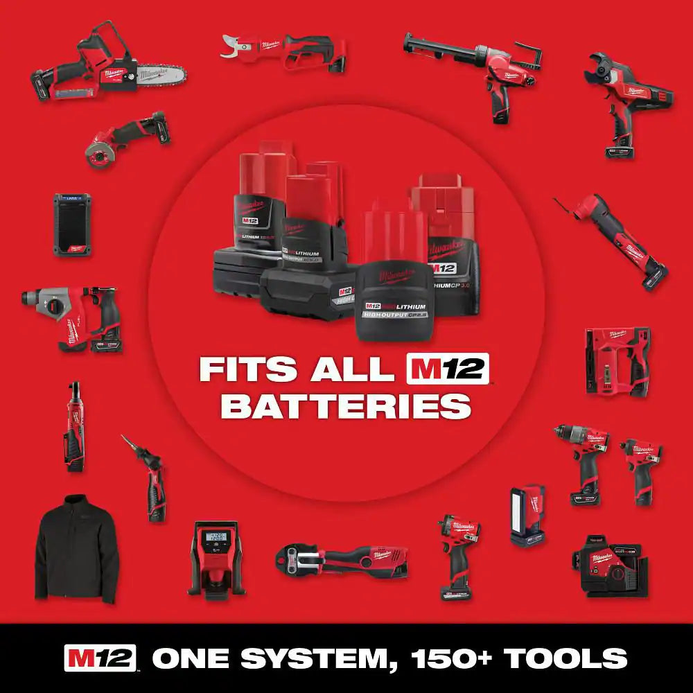 M12 12-Volt Lithium-Ion Cordless Electric Portable Inflator (Tool-Only)