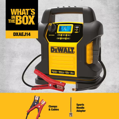 1600 Peak Amp Jump Starter with Digital Compressor and USB Power Bank