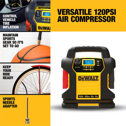 1600 Peak Amp Jump Starter with Digital Compressor and USB Power Bank
