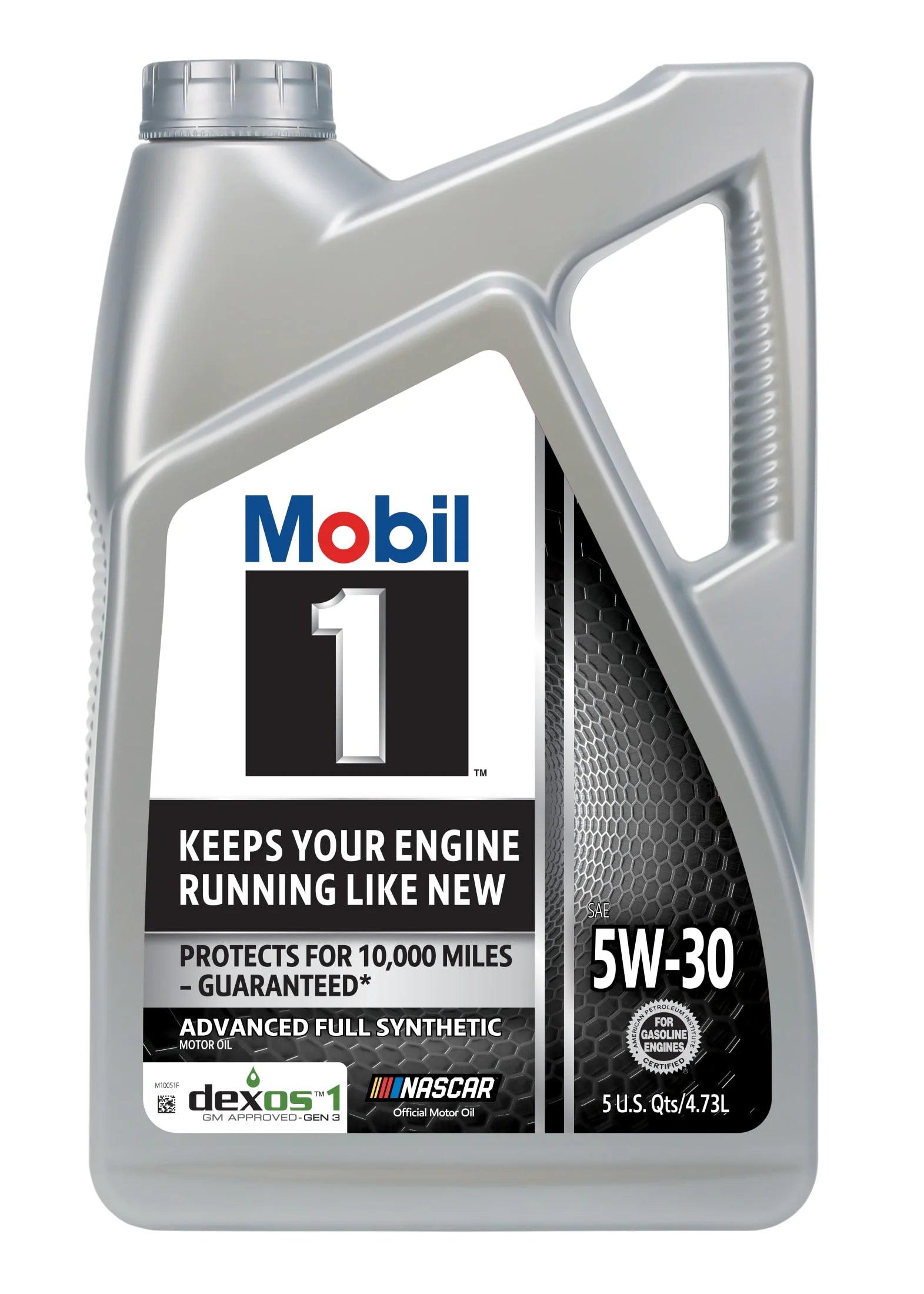 Mobil 1 Advanced Full Synthetic Motor Oil 5W-30, 5 Quart