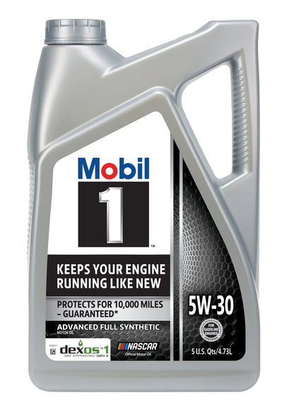 Mobil 1 Advanced Full Synthetic Motor Oil 5W-30, 5 Quart