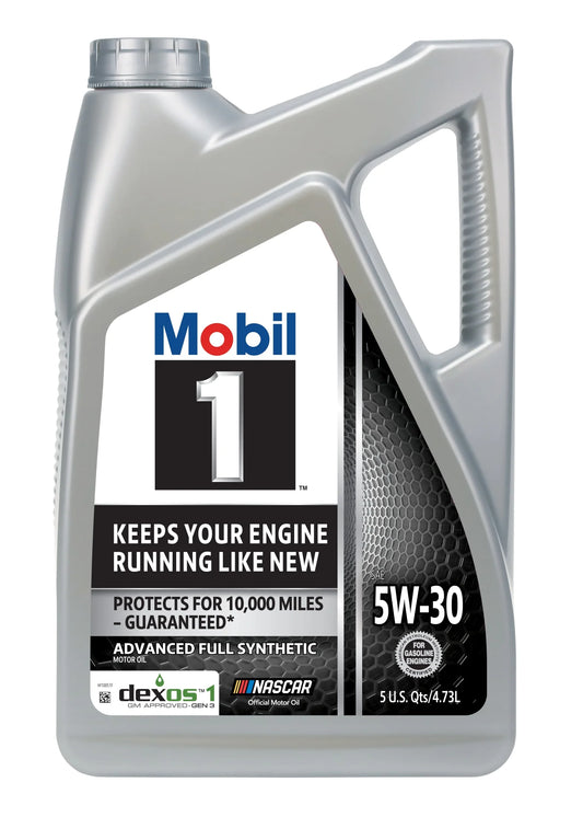 Mobil 1 Advanced Full Synthetic Motor Oil 5W-30, 5 Quart