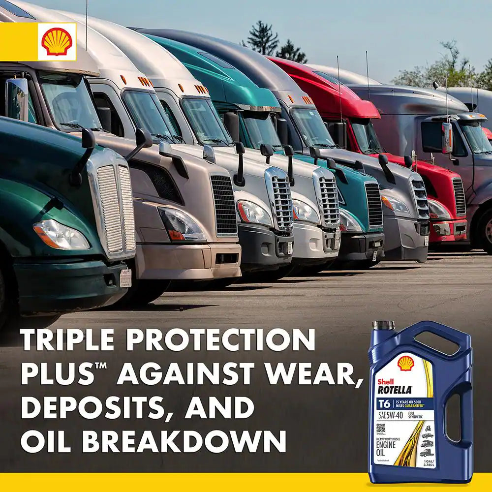 T6 Full Synthetic SAE 5W-40 Diesel Motor Oil 1 Gal.